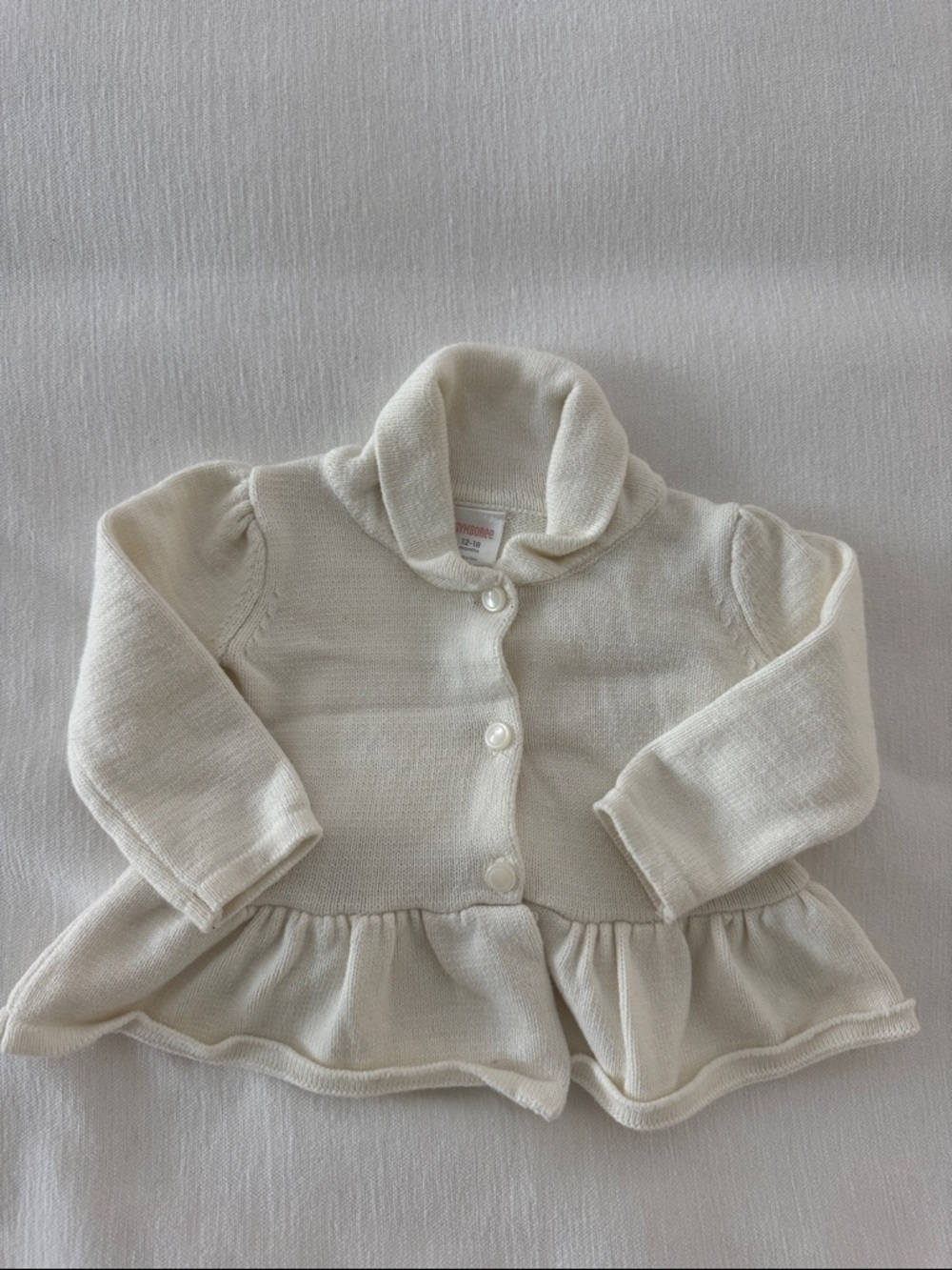 Gymboree Cream Knit Baby Cardigan